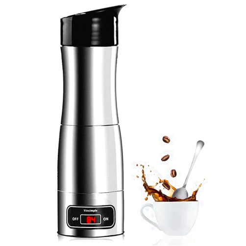 Amperware Viesimple Portable Espresso Machine Travel Coffee Maker Electric ALL in ONE Coffee Machine MUG for Camping Travel Office Outdoor