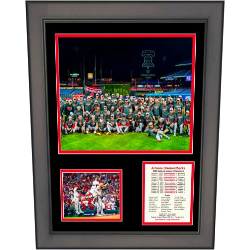 HOFSM.COM Hall of Fame Sports Memorabilia Framed Arizona Diamondbacks 2023 National League NLCS Champions 11