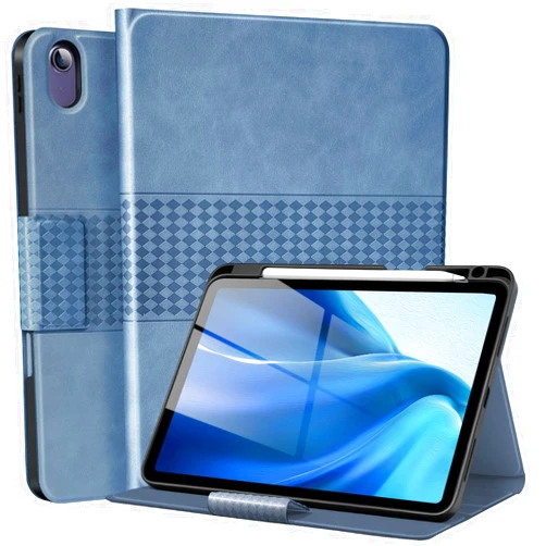 TiMOVO for iPad Air 11 inch M3/M2 (2025/2024), iPad Air 5th/4th Generation Case 10.9 Inch(2022/2020) with Pencil Holder, [Support Apple Pencil Pro/2nd/USB-C], Multi-Angle Viewing, Denim Gray