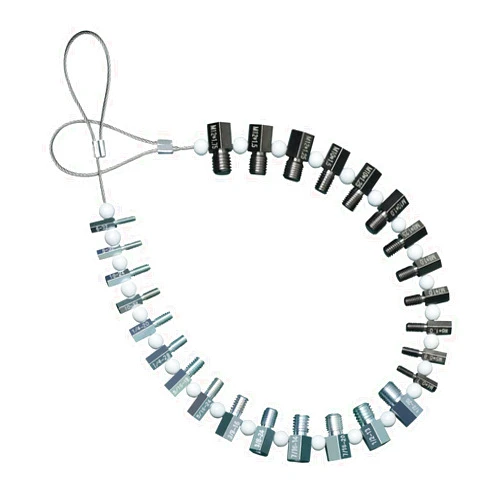 BOENZONE Nut & Bolt Thread Checker (Complete SAE/Inch and Metric Set) - 26 Male/Female Gauges - 14 Inch & 12 Metric - Quickly Checking Nuts and Bolts Inch or Metric and Verifying The Size and Thread Pitch
