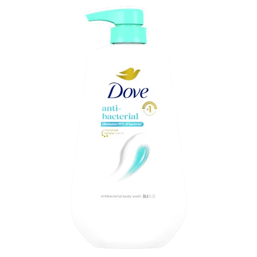 Dove Body Wash with Pump Antibacterial For All Skin Types Protects from Dryness 30.6 oz