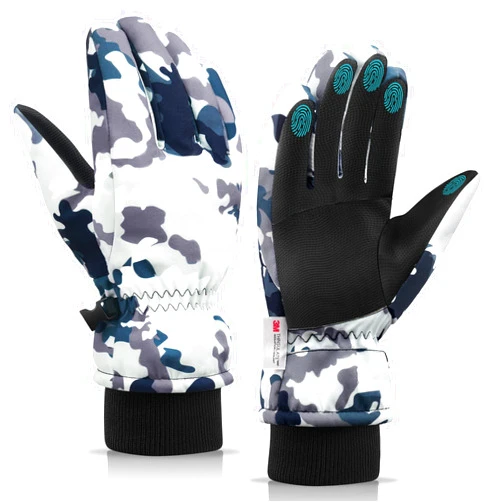 LECEVOCY Winter Warm Thermal Snow Gloves for Cold Weather-30℉Waterproof Windproof Touchscreen Ski Gloves for Work Hiking Running Cycling Riding Bike Outdoor Men & Women