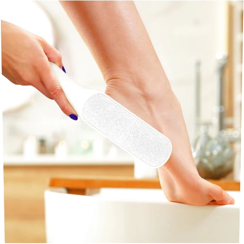 Dual Sided Foot File - Professional Pedicure Filer for Callus Removal and Heel Repair,Achieve Soft and Smooth Feet-White