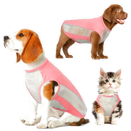 QBLEEV Dog Cooling Vest Breathable Dog Cooling Shirts, Summer Dog T Shirt Puppy Clothes Quick Dry Pet Dog Apparel Sleeveless Dog Outfit Doggies Tank Top for Small Medium Large Dogs Girls Boys