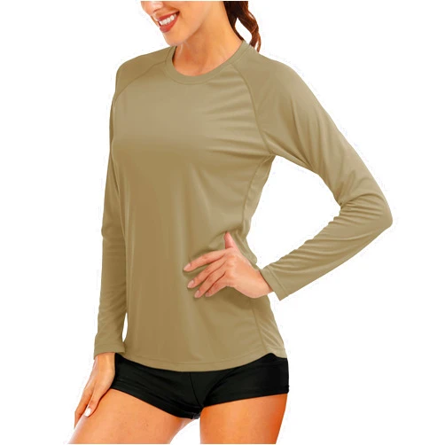 MAGCOMSEN Women's Long Sleeve Shirts UPF 50+ Sun Protection Shirts for Hiking Fishing Workout Rash Guard