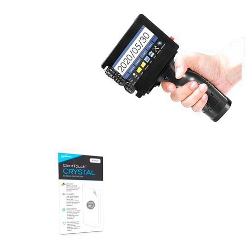 BoxWave Screen Protector Compatible with AGRYMER Handheld Inkjet Printer (4.3 in) - ClearTouch Crystal (2-Pack), HD Film Skin - Shields from Scratches