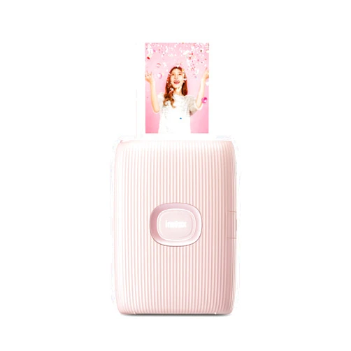 Fujifilm Instax Mini Link 2 Smartphone Photo Printer, Wireless, Portable, and Lightweight Instant Film Printer, Bluetooth, Compatible on iPhone iOS or Android Devices - Soft Pink (Renewed)