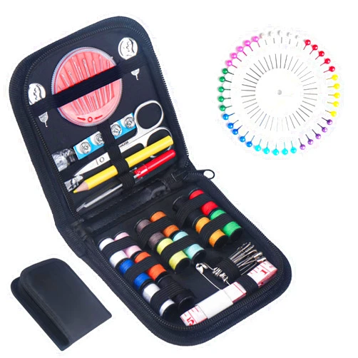 JANREAY Sewing Kit with 94 Sewing Accessories, Sewing Kit Travel Sewing Accessories for Beginners, Yarn Rolls, Sewing Needles, Yarn, Thimble, Tape Measure etc