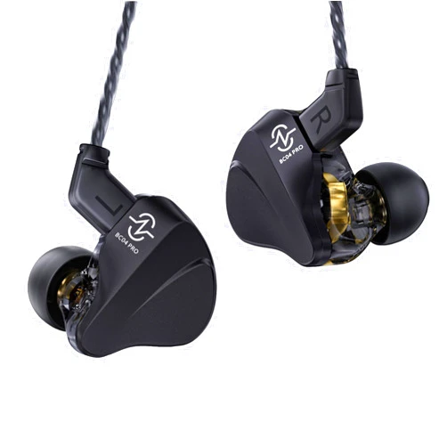 CCZ BC04 Pro in Ear Monitor Headphones, DD & BA Hi-Res Wired Earbuds, Noise Cancelling Earbuds, Ergonomic Design IEM Earphones for Musicians, Audiophiles, Stage, Studio Earphones with Detachable Cable