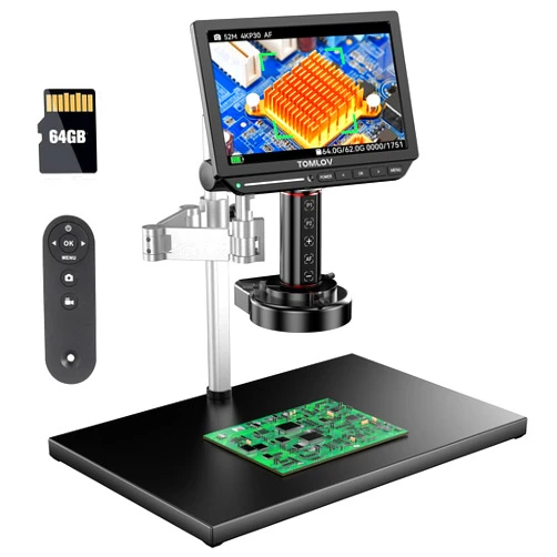 TOMLOV 4K Autofocus Microscope TM4K-AF Max, 10.1