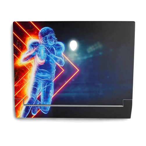 MIGHTY SKINS MightySkins Skin Compatible with Alienware X14 (2022) Full Wrap Kit - Glow Football | Protective, Durable, and Unique Vinyl Decal wrap Cover | Easy to Apply & Change Styles | Made in The USA