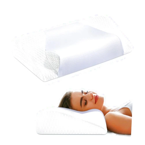 DONAMA Cervical Neck Pillows for Sleeping,Ultra Soft Memory Foam Pillow, Cooling Ergonomic Contour Bed Pillow for Side, Back, Stomach Sleepers with Pillowcase