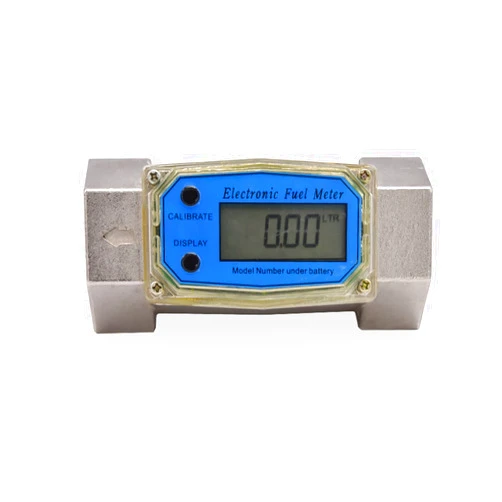 ROROLL Digital Flowmeter K24 Electronic Liquid Turbine Meter Electronic Flowmeter 1.5 Inches Fuel Oil Flow Meter 40-280L/MIN