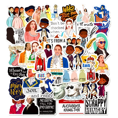 Salaoen Hami_lton Stickers| 50 Pcak | Vinyl Waterproof Stickers for Laptop,Bumper,Water Bottles,Computer,Phone,Hard hat,Car Stickers and Decals