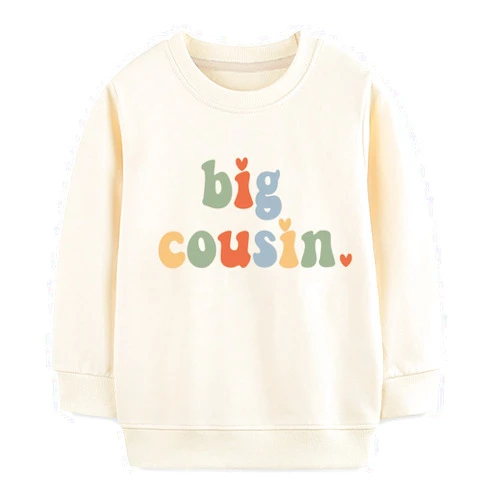 Sineeko Cousin Crew Sweatshirt for Toddler Boys Girls Cousin Matching Outfits Shirt Fall Winter Vacation Tops 2-7Year