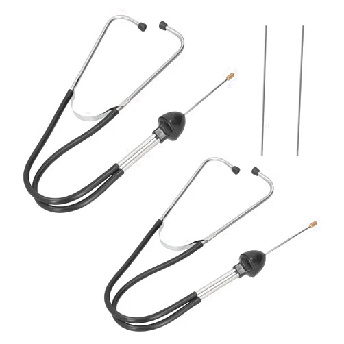 Osilly 2PCS Car Mechanic Stethoscope Engine Stethoscope, Stainless Steel Automotive Mechanics Cylinder Stethoscope, Vehicle Diagnostic Hearing Tool, Universal for SUV Truck RV Motorcycle