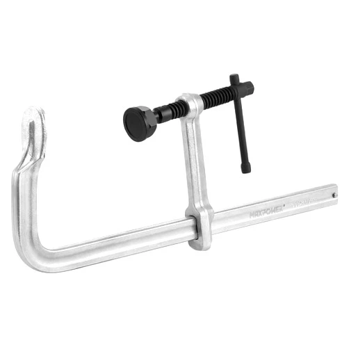 MAXPOWER 16 inch F Clamp, 5-1/2 inch Throat Depth, Removable Swivel Pad, Max Jaw Opening 12-inch Heavy Duty Clamps for Welding