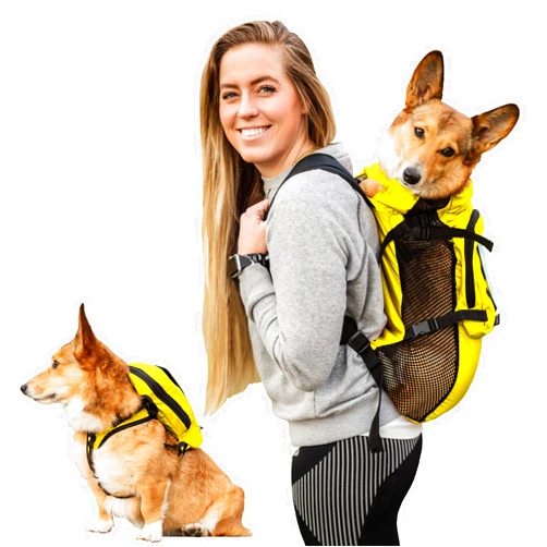 K9 Sport Sack Walk-On | Dog Carrier Dog Backpack with Harness & Storage (Medium, Buttercup Yellow)