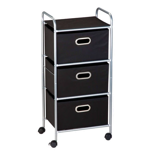 Honey-Can-Do 3 Drawer Rolling Cart - Blk CRT-02184 Black, 11.5