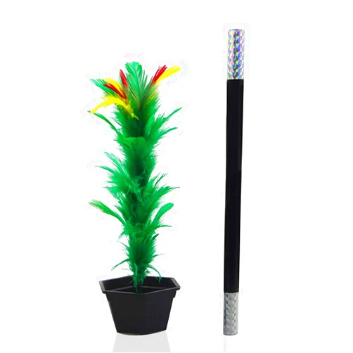 Shinena Magical Appearing Flower Magic Wand to Flower Easy Magic Tricks for Teenagers Funny Toys Magic Show Performance Prop for Adults Teenagers,Ideal Gift for Birthday , Magic Flower Pot & Wand