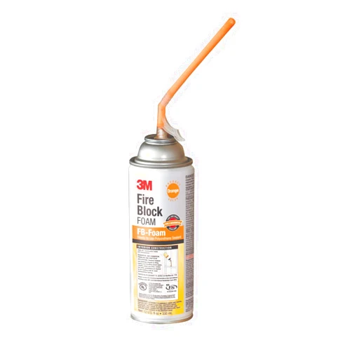 3M Fire Block Foam FB-Foam, Orange Color, Ready-To-Use, Foam-In-Place, 12 fl oz Can