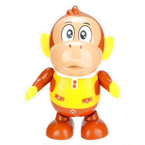 shenruifa Electric Swinging Monkey Kids Toy, Dancing Robot with Music and Light for Children Entertainment