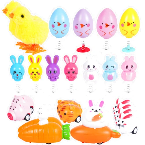 Shitailu 24 PCS Easter Jumping Popper and Wind Up Toys for Kids Gift Boys Girls Toddlers Easter Goodie Bag and Basket Stuffers Egg Fillers Gifts Hunt Party Favors (Easter Toys)