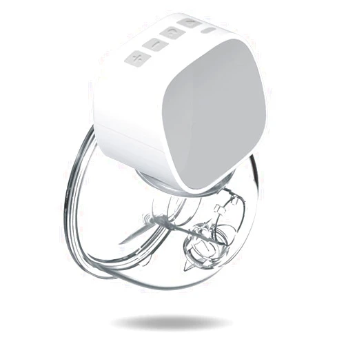 Viatia Wearable Breast Pump, Quiet Pain Free and Hands Free Wearable Breastfeeding Pump, with 2 Mode & 5 Levels, White