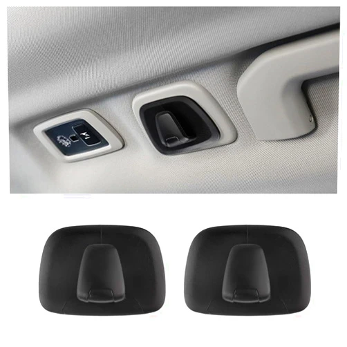 OFBAND 2PCS Roof Car Hooks,Car Hooks for Purses and Bags Compatible with Volvo XC40 XC60 XC90 S60 S90 V60 V90,Car Essentials Coat Hooks for Hanging Clothes,Bags,Umbrellas (Black/2pcs)
