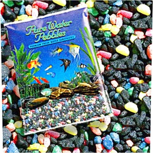 Pure Water Pebbles Nature's Ocean Aquarium Gravel Black Beauty Gravel 5-lb