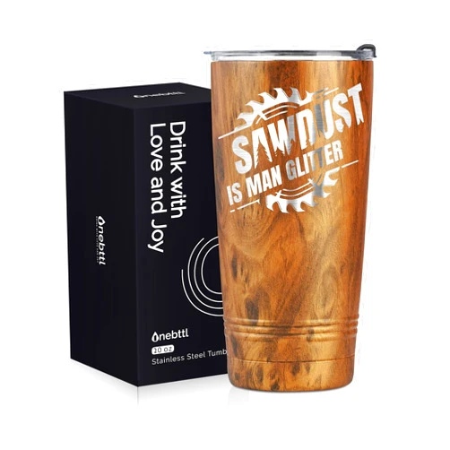 Onebttl Wood Working Gifts for Carpenter on Birthday and Christmas - Sawdust is Men's Glitter