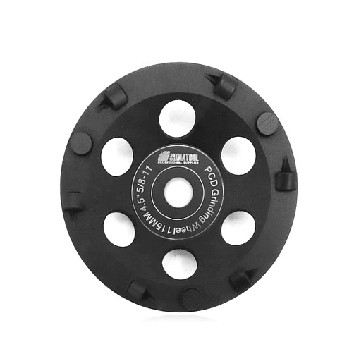 SHDIATOOL PCD Grinding Cup Wheel, 4-1/2 Inch, Diamond & Tungsten Carbide, For Angle Grinder, 5/8 inch-11 Thread
