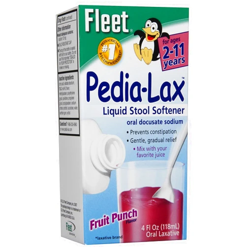 Pedia-Lax Fleet Pedia Lax Liquid Stool Softener, Fruit Punch, 4 oz