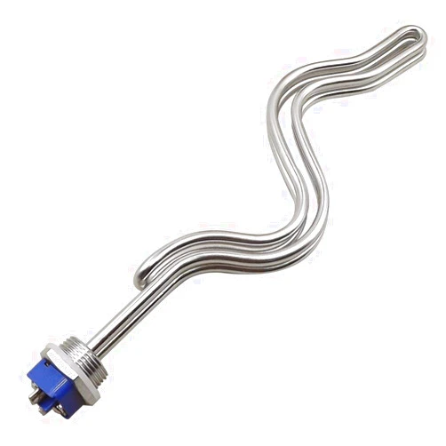 DERNORD 240V 6500W Immersion Ripple Foldback Brewing Water Tubular Heater Element with 1 Inch NPSM Thread White