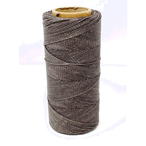 Fanfarria Linhasita Waxed Cord 1 mm Dark Gray Macrame Thread Made in Brazil PE-4/100G TEX 595 COR 665 168 Meters