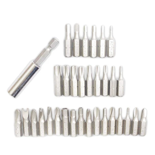 WANSON 33-Piece Security Bit Set | SAE/Metric Sizes | 60mm (2.36
