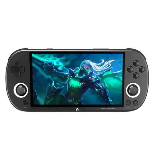 XURUYI TRIMUI Smart PRO Handheld Game Console with 12700+ Games, 128G SD Card, Support WiFi Multiplayer Online Battle, Linux System A133P Processor, 4.96-inch IPS Video Game Player (Black)