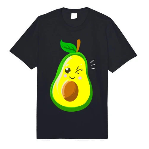 Cool Wink Lover Plant Fruit Foodie Designs Cute Avocado Gift for Kids Men Women Funny Winking Fruit Comfort Colors Adult Heavyweight T-Shirt