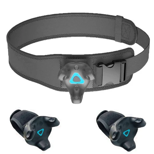 JLD VR Tracker Belt for HTC Vive System Tracker Puck - Adjustable Belt Strap for Waist and Full-Body Tracking in Virtual Reality（1× Waist Strap and 2×Wrist Strap）（Tracker NOT Include）