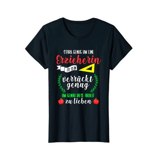 Krabbelgruppe Pädagoge Kinder Erzieherin Geschenke Womens Crazy Educator Nursery Day Mother Nursery Gift T-Shirt