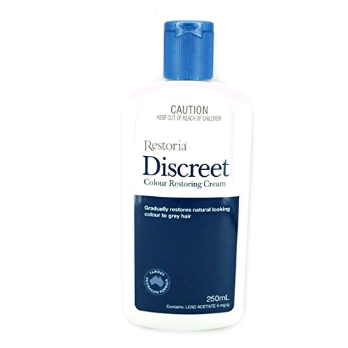 Restoria Discreet Hair Colour Natural, safely Restoring Cream 250ml made in Australia