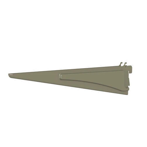 ClosetMaid ShelfTrack Shelf Bracket for 12 in. Deep Wire Shelving, for Adjustable Closet Systems, 1-Pack, Nickel
