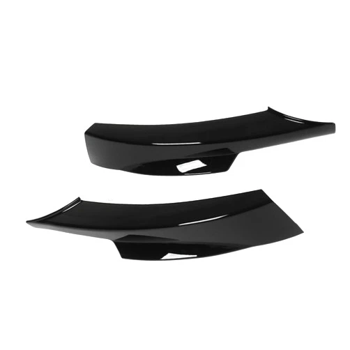 KIMISS Front Bumper Lip Splitter, 1 Pair Front Bumper Lip Chin Splitter Flexible Replacement for 3 Series E90 M Tech LCI 320i 330i 2009‑2012 (Glossy Black)