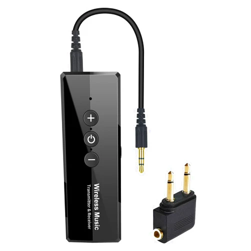 LENDAWAY Bluetooth 5.4 Transmitter Receiver,Airplane Bluetooth Audio Adapter,Wireless Audio Transmitter for Headphones Travel Flight TV Car Gym Home Stereo, Can Pair 2 Wireless Headphones Simultaneously