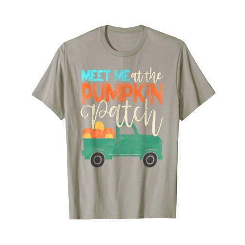 Pumpkin Patch Truck Thanksgiving Julib Tees Meet Me At The Pumpkin Patch Thanksgiving Pick-up Outfit T-Shirt