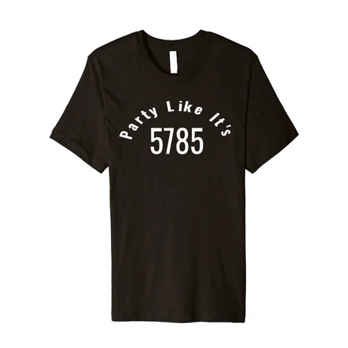 Rosh Hashana Party Like It's 5785 Gear Rosh Hashana Party Like It's 5785 Jewish New Year Premium T-Shirt