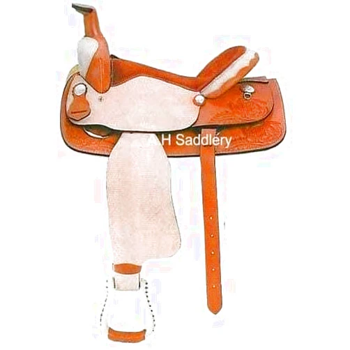 Blue Lake Horse Saddle American Leather Tree Trail & Pleasure | American Saddle Horse | Leather Saddle | Saddle for Horses | Horse Saddle Western I Seat Size 14