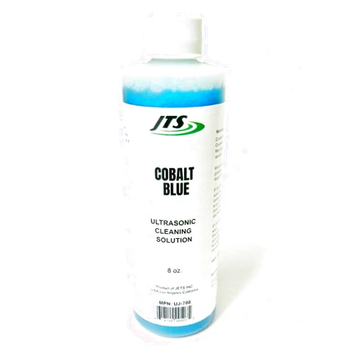 JTS Jewelry Ultrasonic Cleaner Solution Cleaner Cobalt Blue High Concentrate Cleaning for Jewelry Parts 8oz