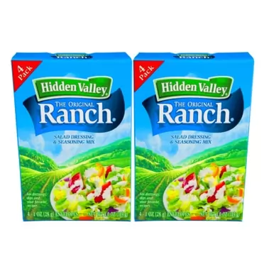 Hidden Valley Original Ranch Seasoning and Salad Dressing Mix, Eight 1 Ounce Packets (8 Packets Total)