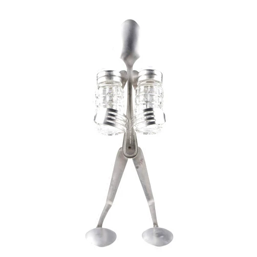 Forked Up Art S01 Spoon Salt and Pepper Stand Table Topper